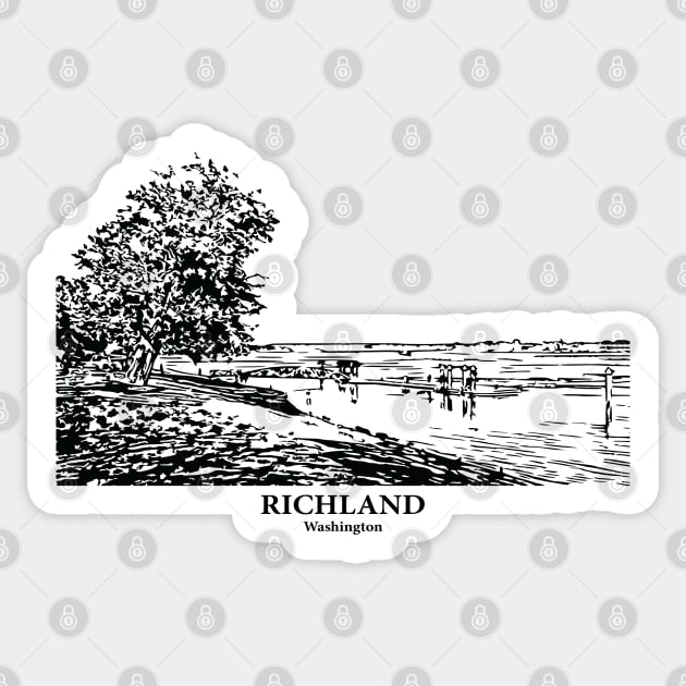 Richland - Washington Sticker by Lakeric
